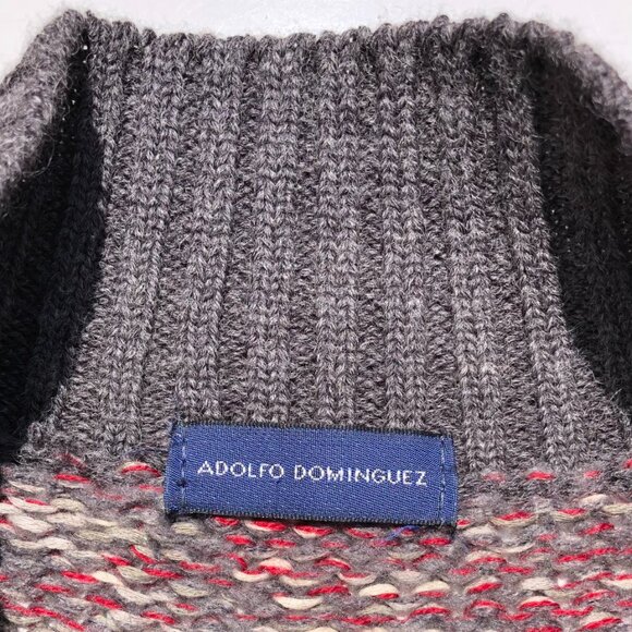 Adolfo Dominguez cardigan sweater women size P gray long sleeve open with toggle - Picture 5 of 8
